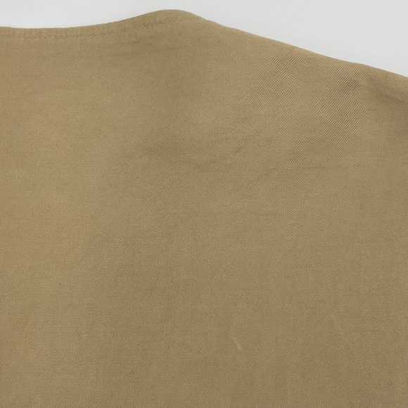 Zara Ruffled Peplum Open Front Oversized Safari Khaki Color Shacket Jacket XS - Picture 14 of 16